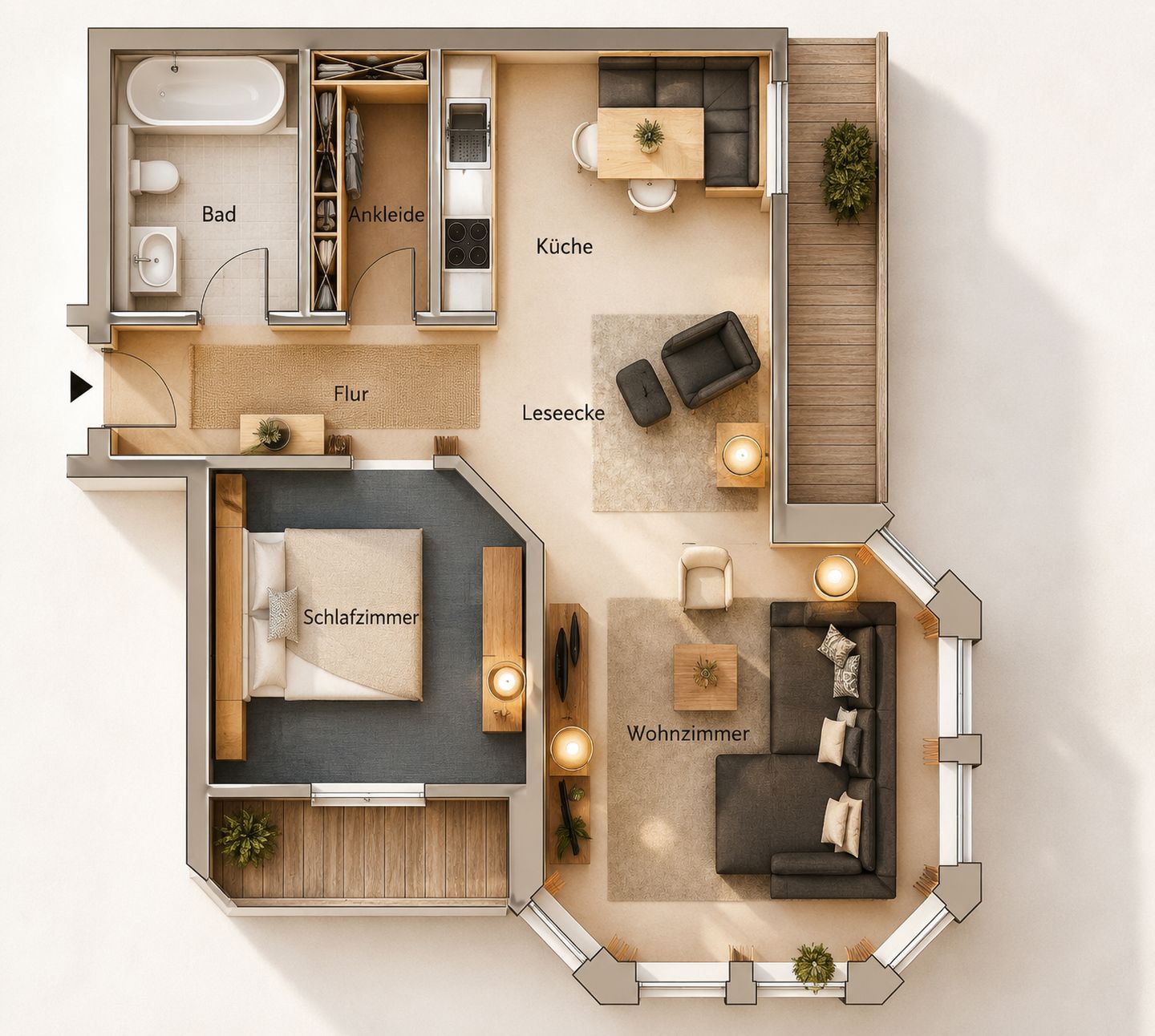  Turmsuite Kühlungsborn Kühlungsborn West - Grundriss