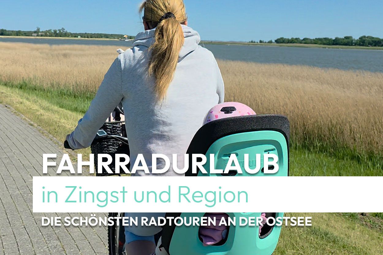 Fahrradtour auf dem Boddendeich von Zingst
