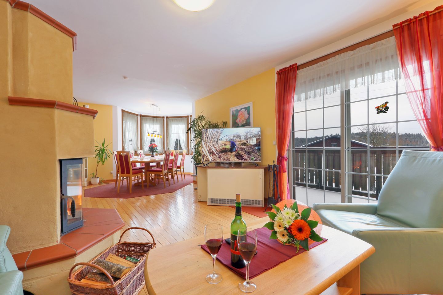  160m² Ferienhaus Windrad - Gruppenurlaub mit Weitblick Erzgebirge - 