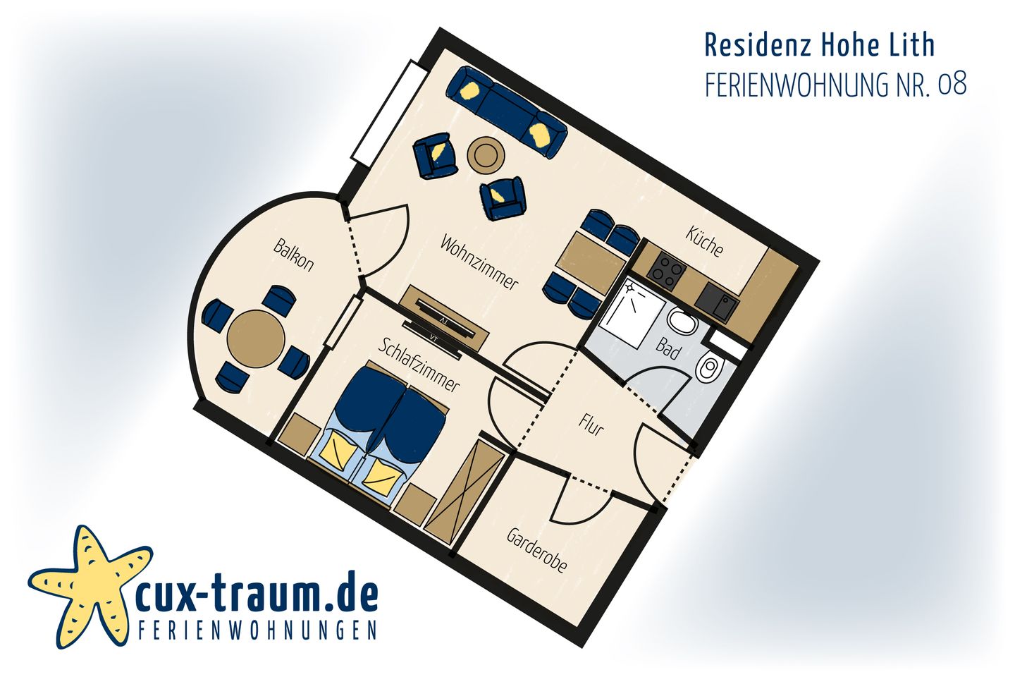  Residenz Hohe Lith Nr. 8 Duhnen - Grundriss