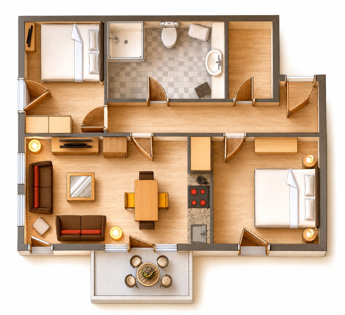  Casa Nova Ferienwohnung 16 Kühlungsborn West - Grundriss