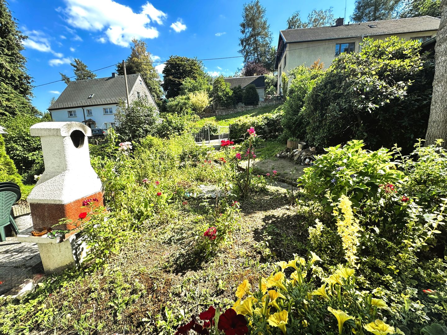  Haus Ute in Hundshübel – Gartenglück nahe der Talsperre Erzgebirge - 