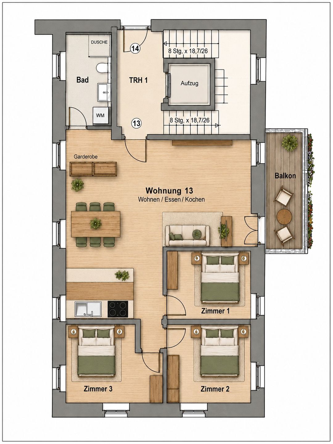  Schloss Espasingen Ludwig-von-Freyberg-Suite Espasingen - Grundriss