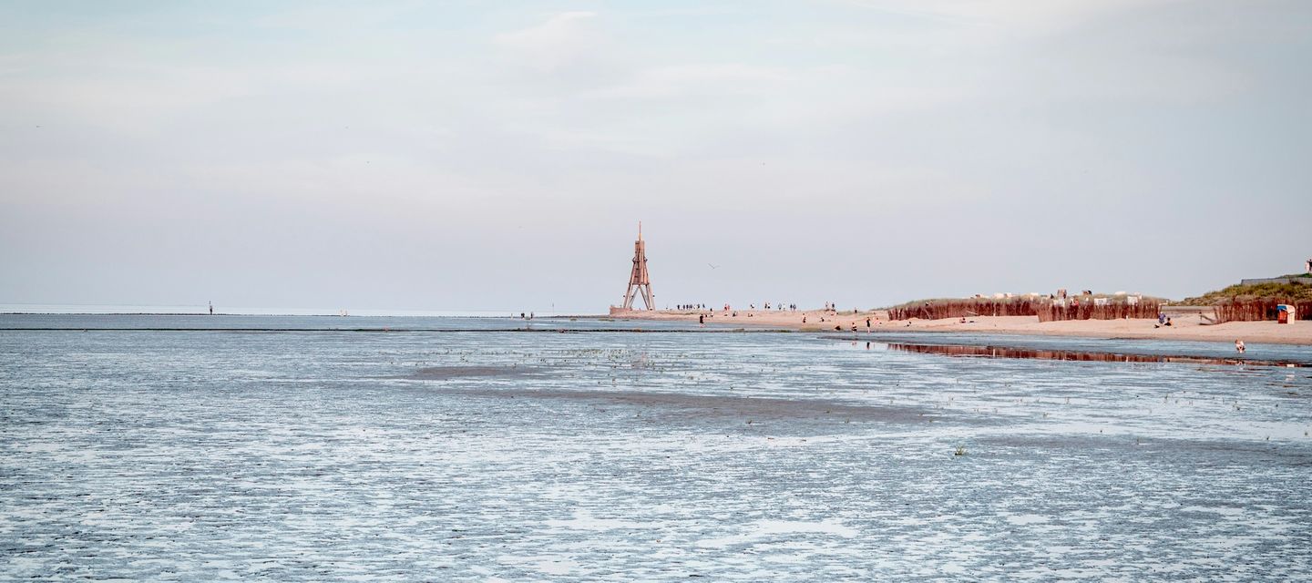Blick über die Elbmündung bei Cuxhaven