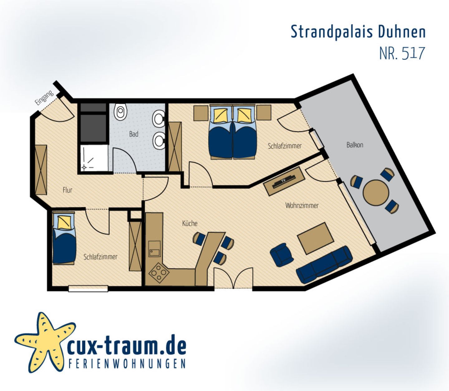  Strandpalais Duhnen Nr. 517 Duhnen - Grundriss