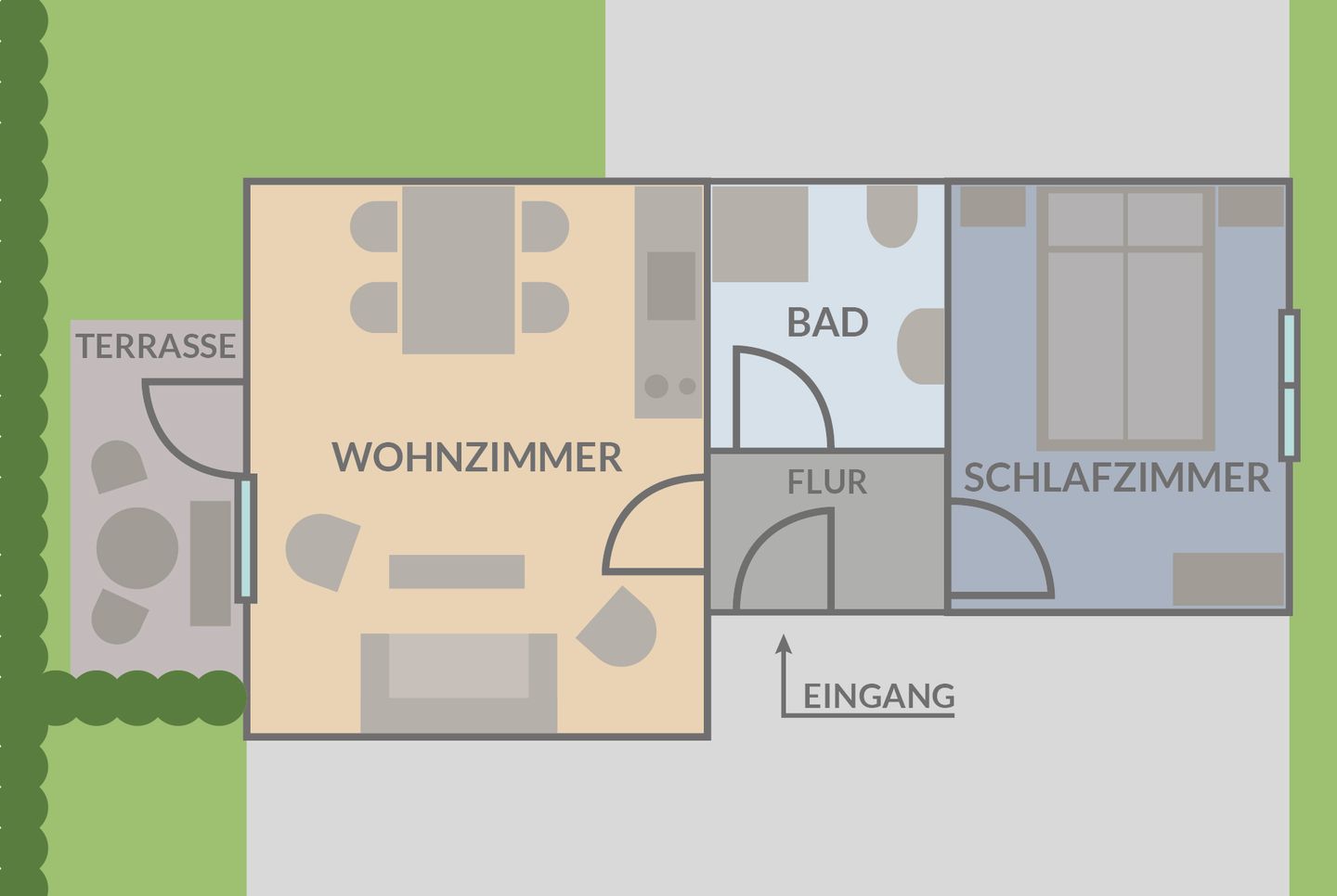  Ferienwohnung Seeschwalbe 2 Breege-Juliusruh - Grundriss