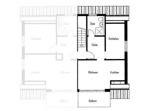 Haus Ran Ferienwohnung Ran 2 Wittdün auf Amrum - Grundriss