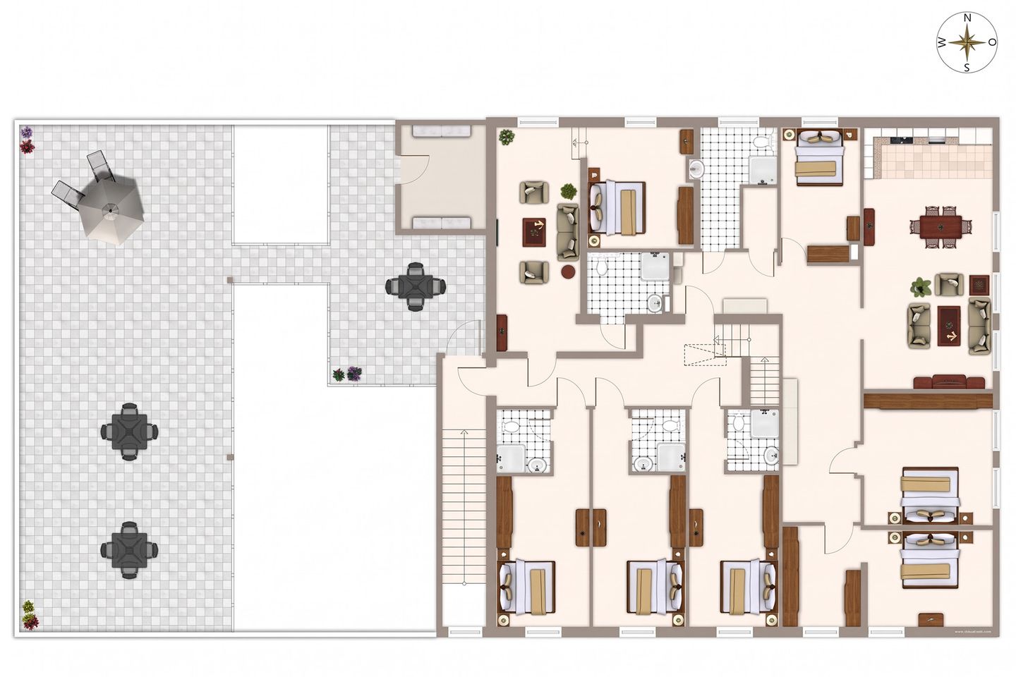 Grundriss – Lodge an der Eider 2