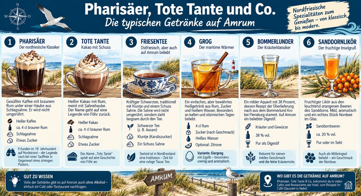 Nordfriesische Getränke auf Amrum