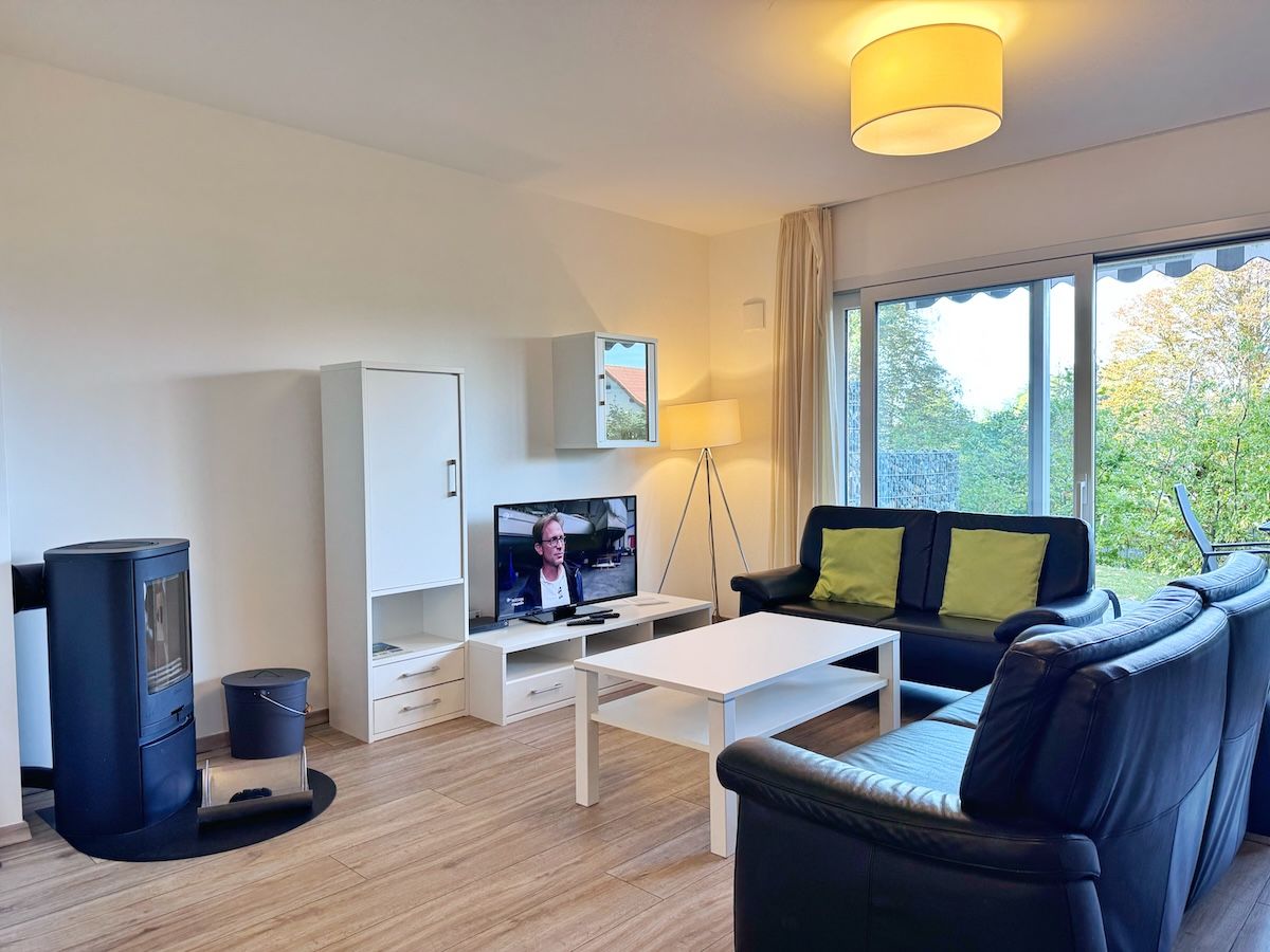Moderne Erdgeschosswohnung mit 3 Schlafzimmern und Kamin
