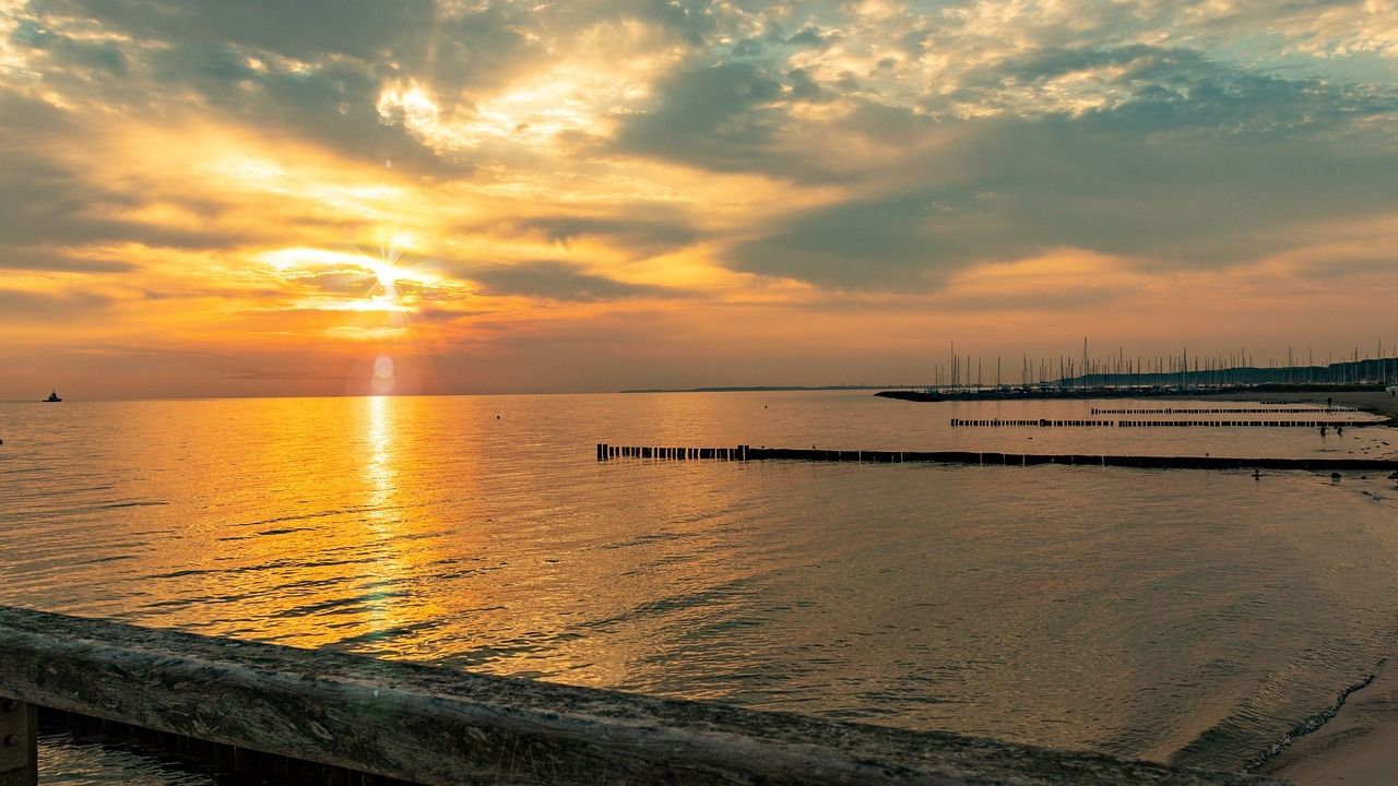 Sonnenuntergang über der Ostsee