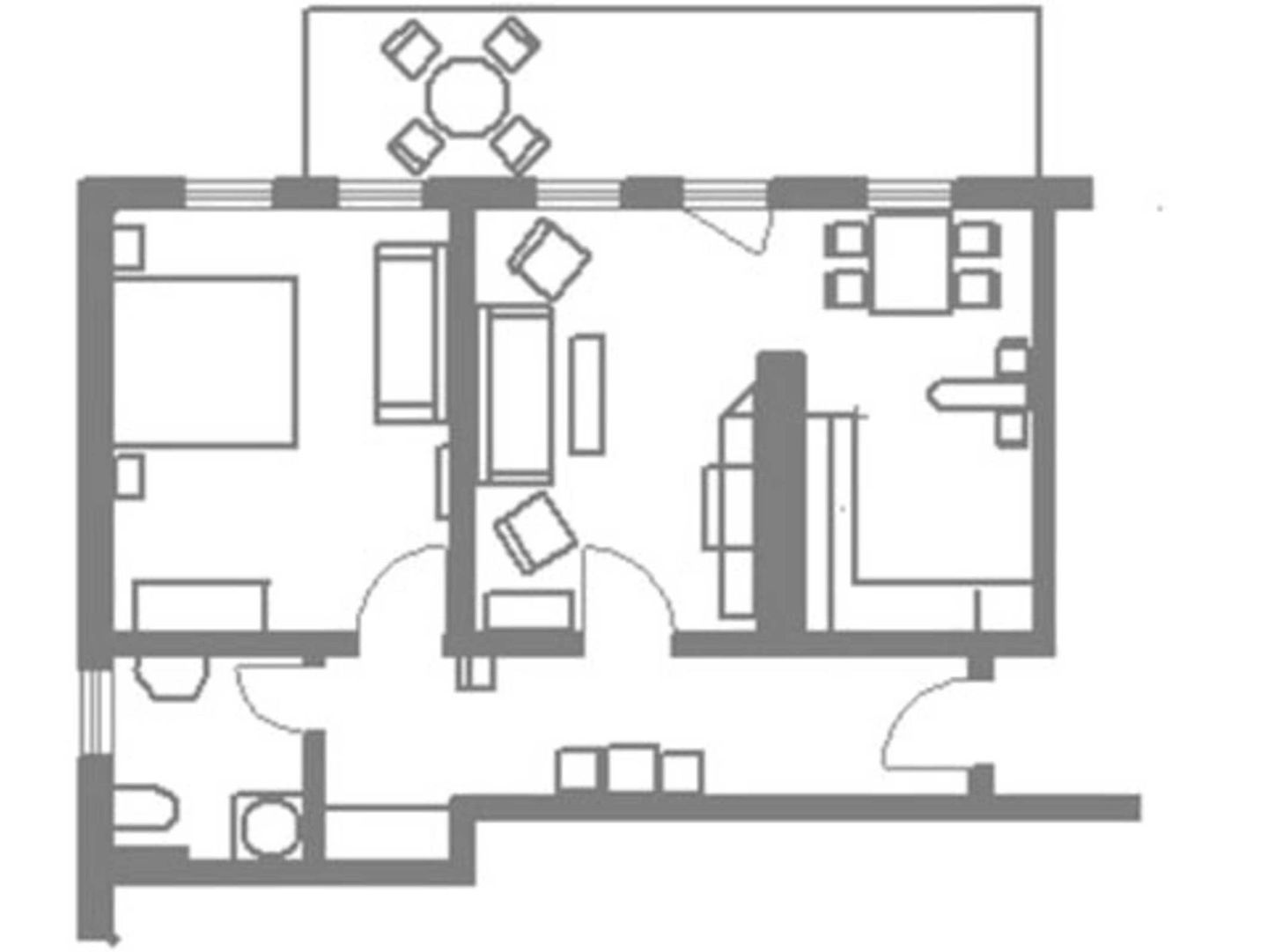  helle Ferienwohnung, strandnah mit großem Balkon  - Grundriss