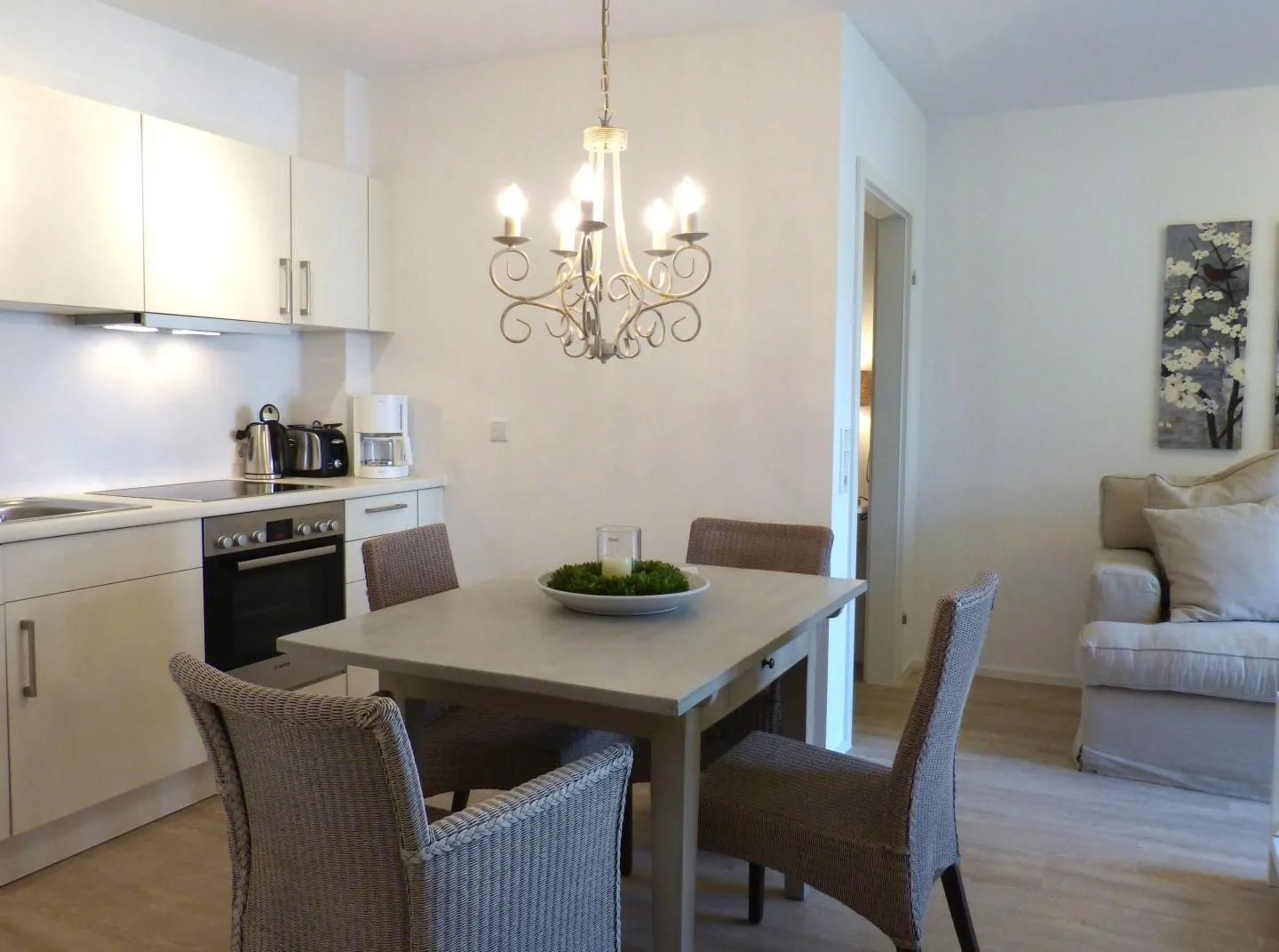 Strand Residenz Ferienwohnung *Strand Residenz 8* Wittdün auf Amrum - Küchenbereich der Strand Residenz Wohnung 8 in Wittdün auf Amrum