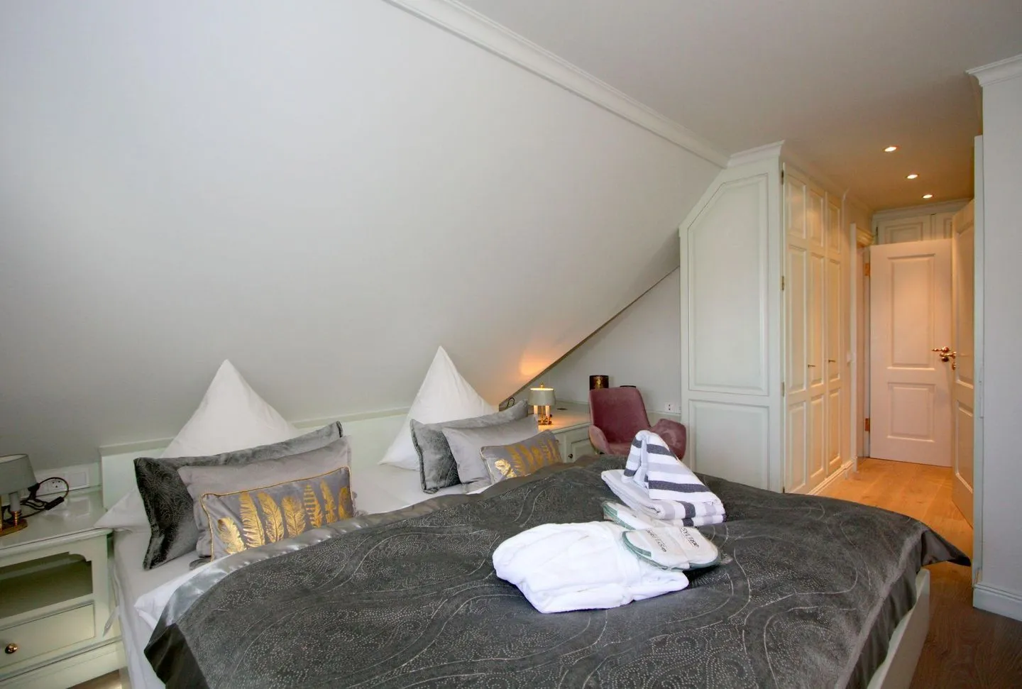 Rosenhaus unter Reet Kampen - Schlafzimmer