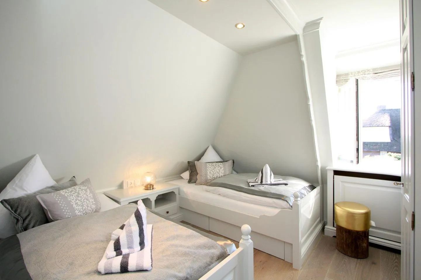 Rosenhaus unter Reet Kampen - Schlafzimmer