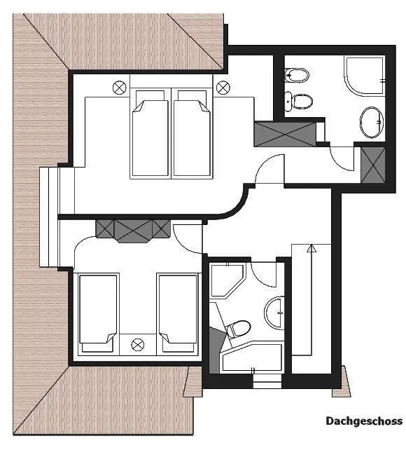 Rosenhaus unter Reet Kampen - Grundriss
