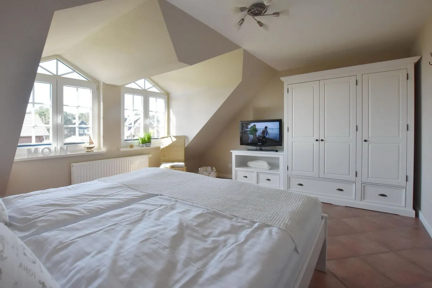 Ferienhaus Gartenweg Tinnum - Schlafzimmer