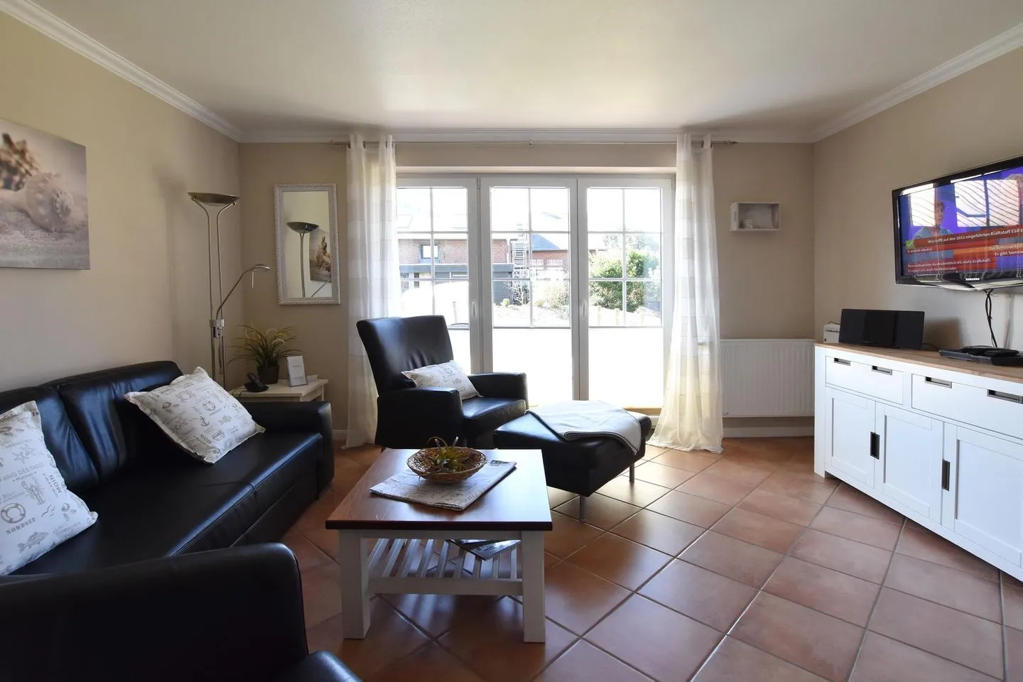 Ferienhaus Gartenweg Tinnum - Wohnzimmer