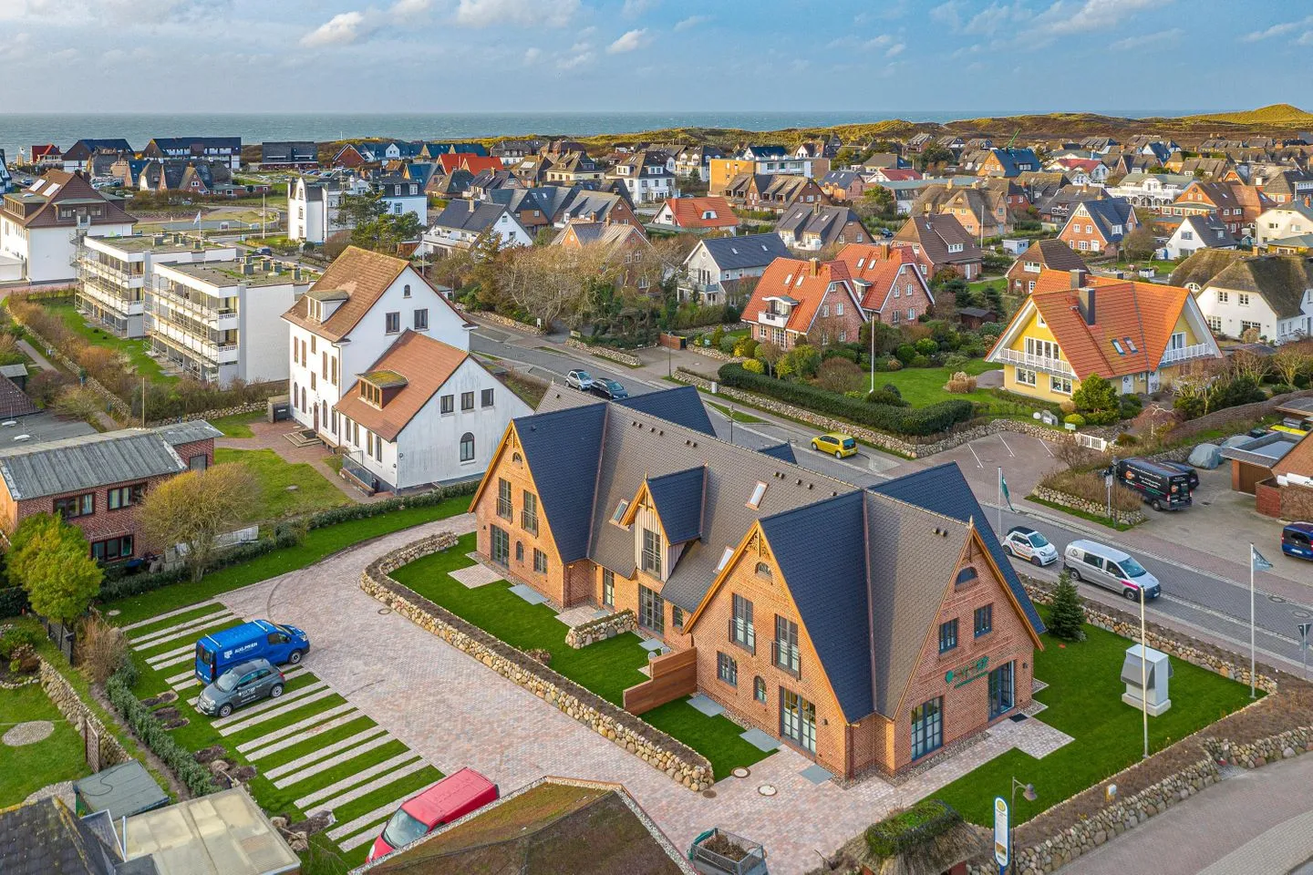 Strandgut Wohnung 3 Wenningstedt - Vogelperspektive