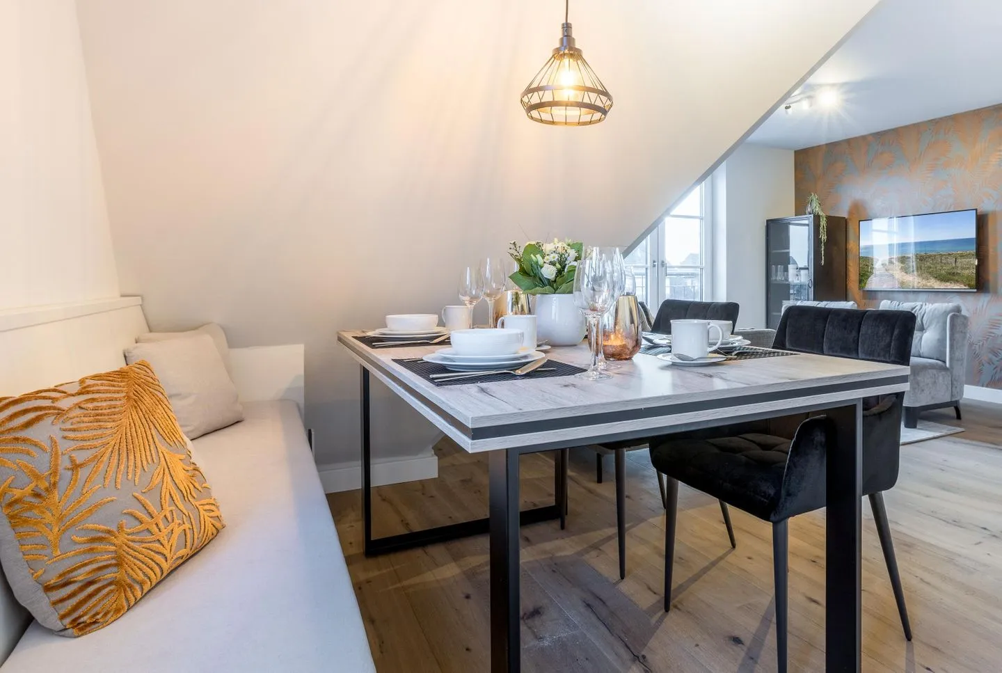 Strandgut Wohnung 7 Wenningstedt - Wohnzimmer