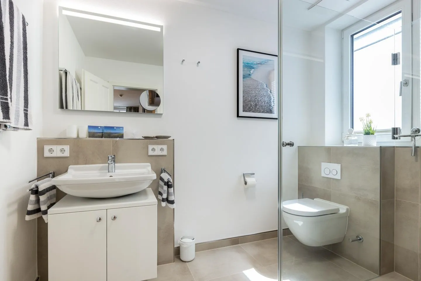 Strandgut Wohnung 4 Wenningstedt - Badezimmer