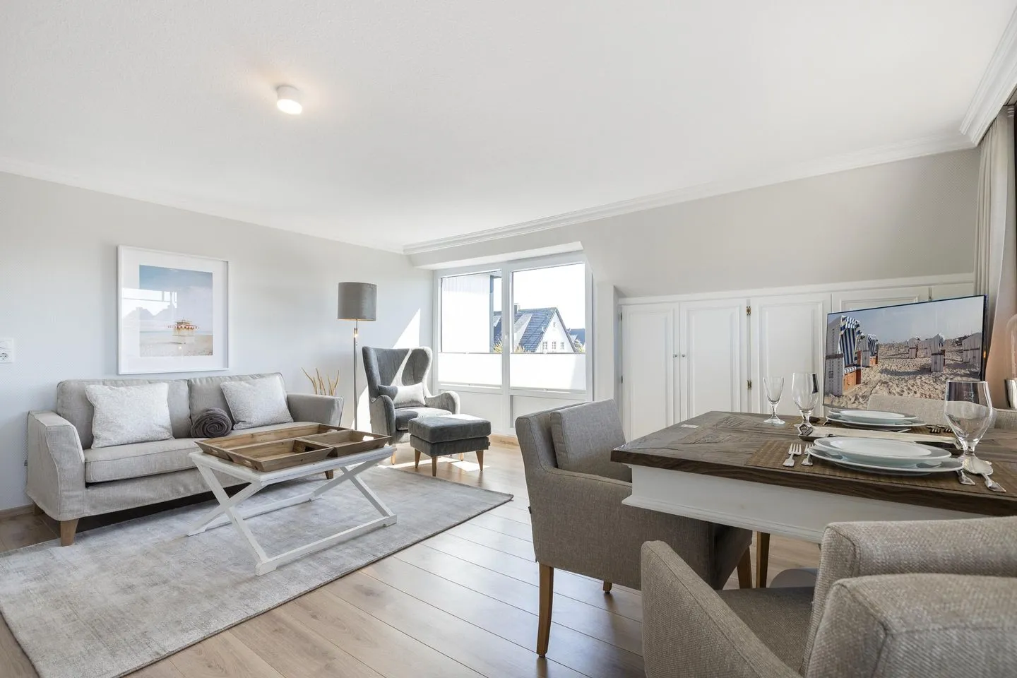 Haus Weissenburg Whg. OG West Wenningstedt - Wohnzimmer