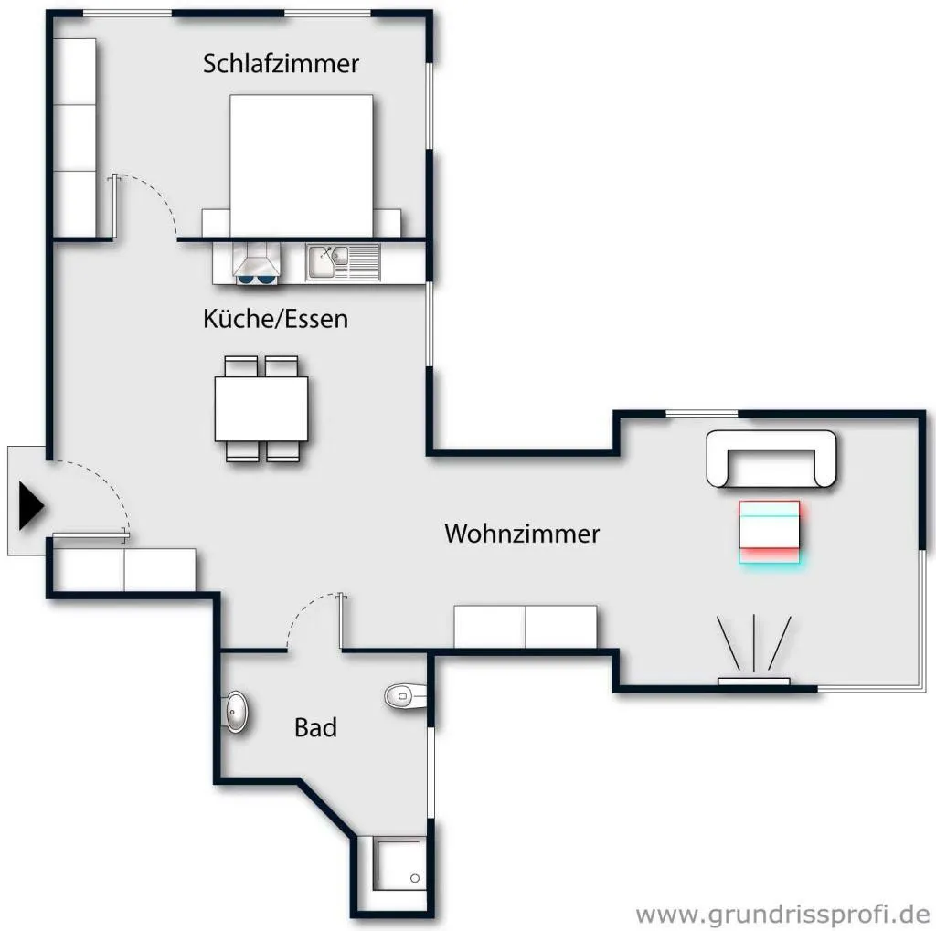 Villa Berliner Hof, App. 2 Westerland - Grundriss