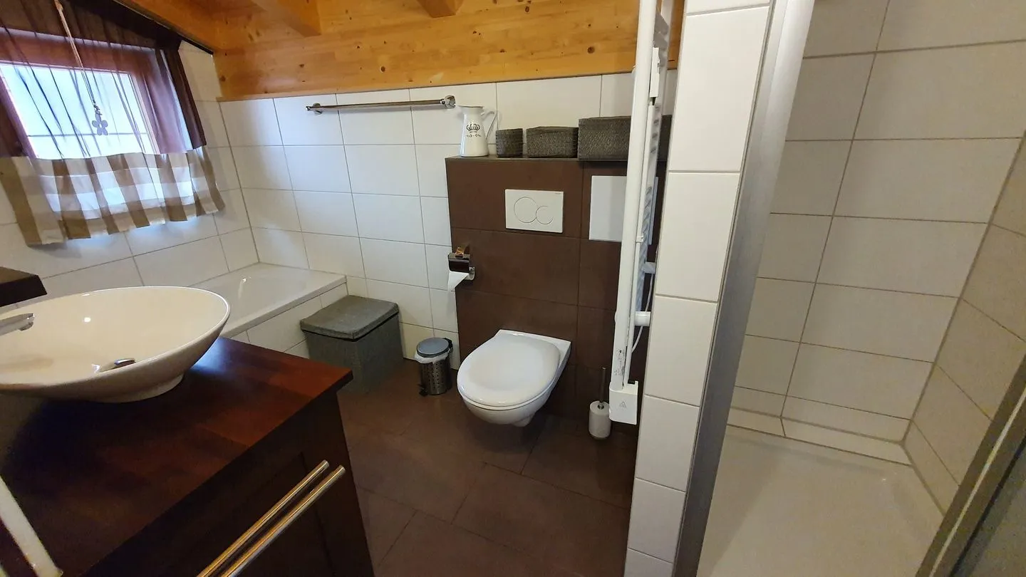 Feriendorf Via Claudia Haus 65 Casa Bavaria Lechbruck am See - Badezimmer