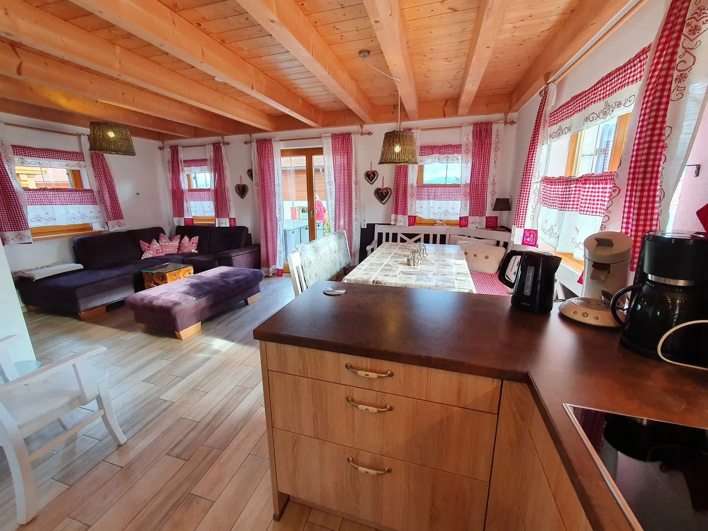Feriendorf Via Claudia Haus 65 Casa Bavaria Lechbruck am See - Wohnzimmer