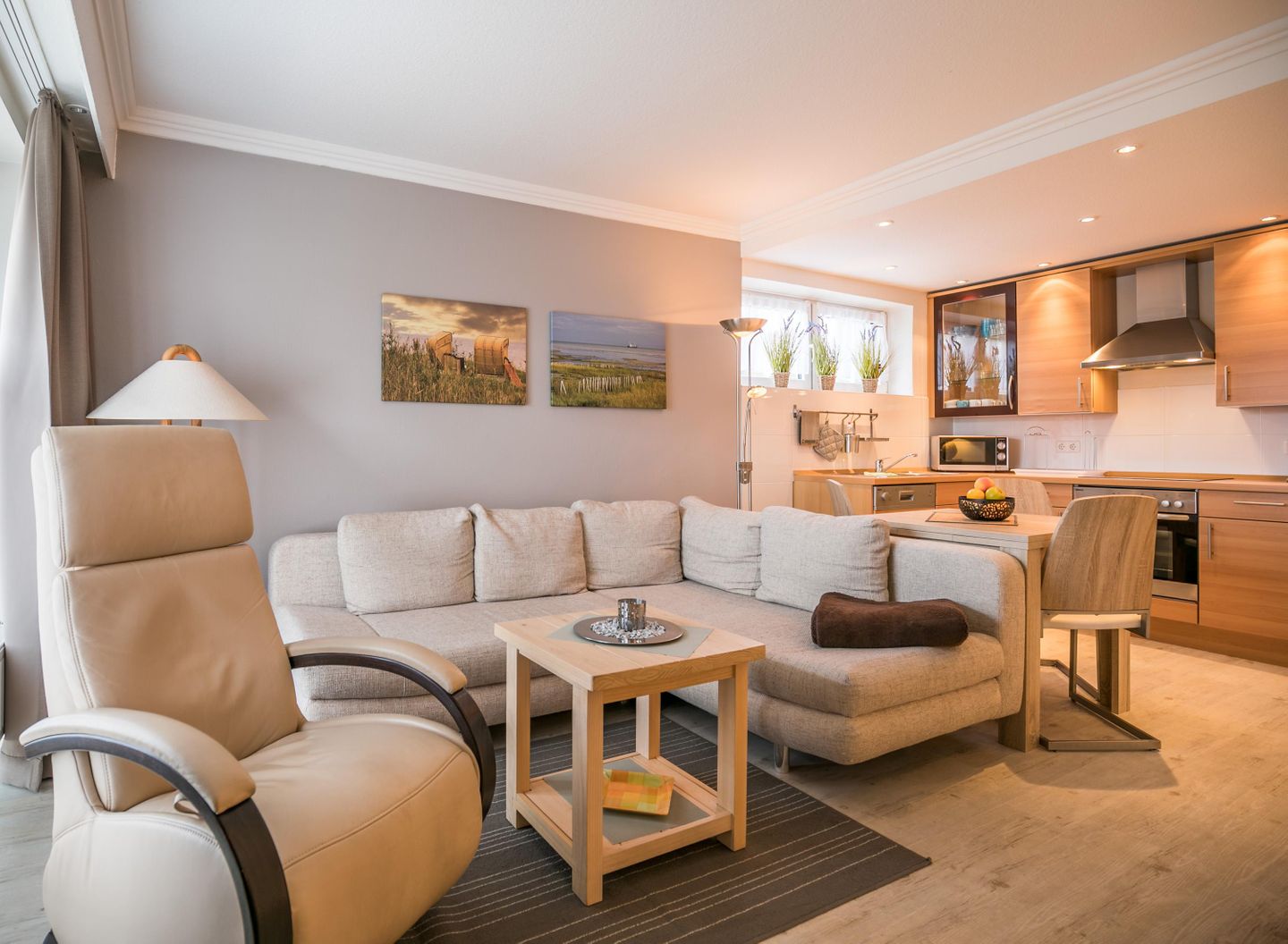 Appartementhaus Meeresbucht Whg. 5, Wohnzimmer