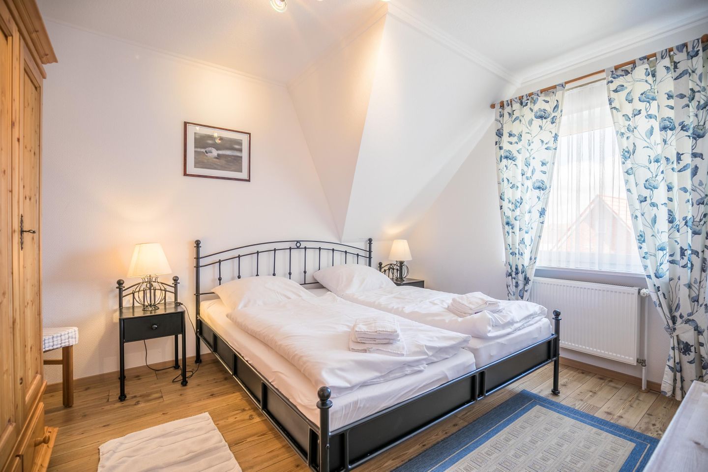 Ferienwohnung Nautik Schlafzimmer 1