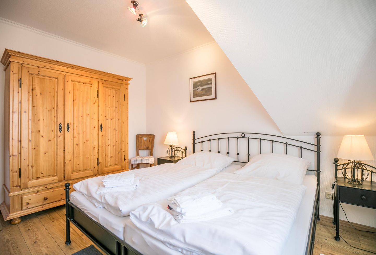 Ferienwohnung Nautik Schlafzimmer 1