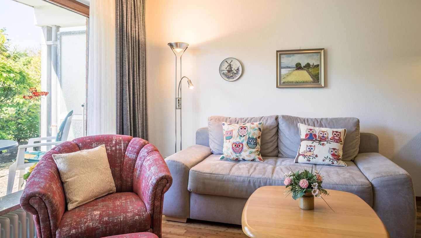 Nordseeblick, Whg. 2 Wohnzimmer