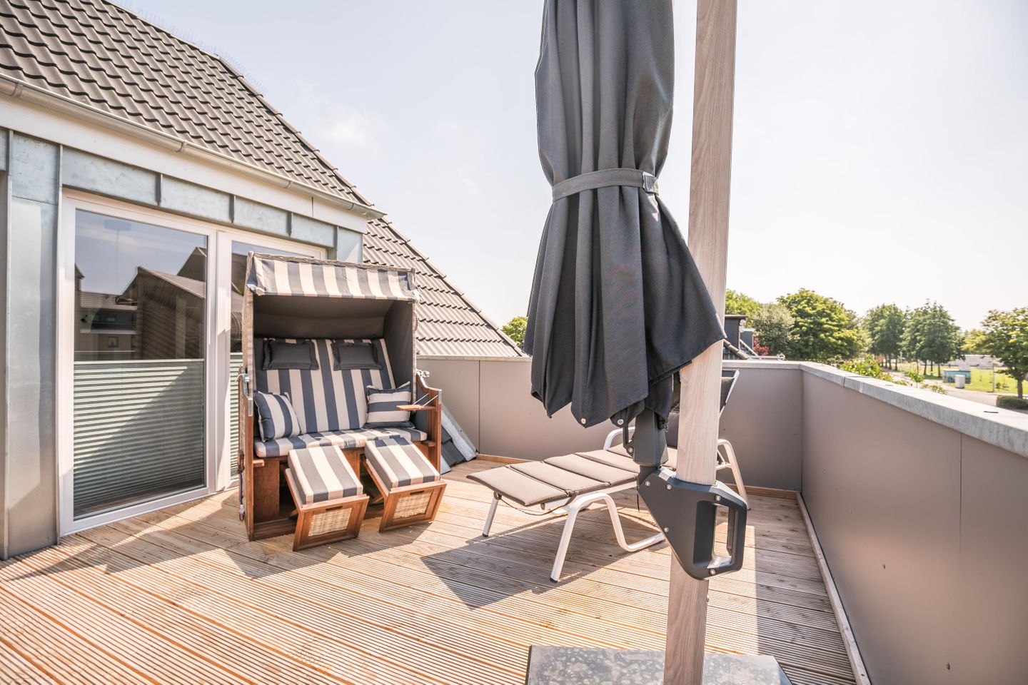 Strandpirat 2 Strandmuschel Dachterrasse
