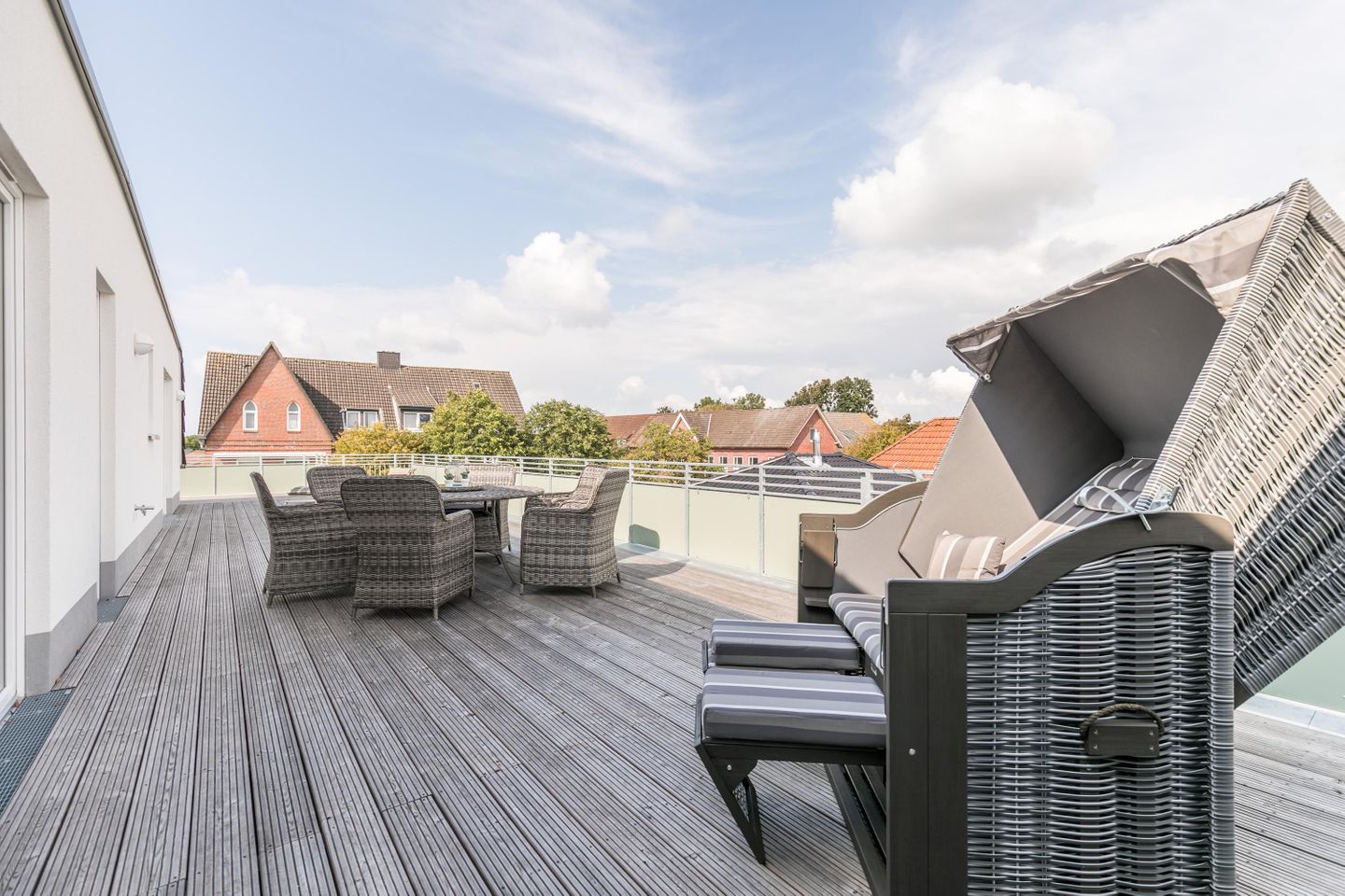 "MeerGenuss", Penthouse-WHG, Strandkorb