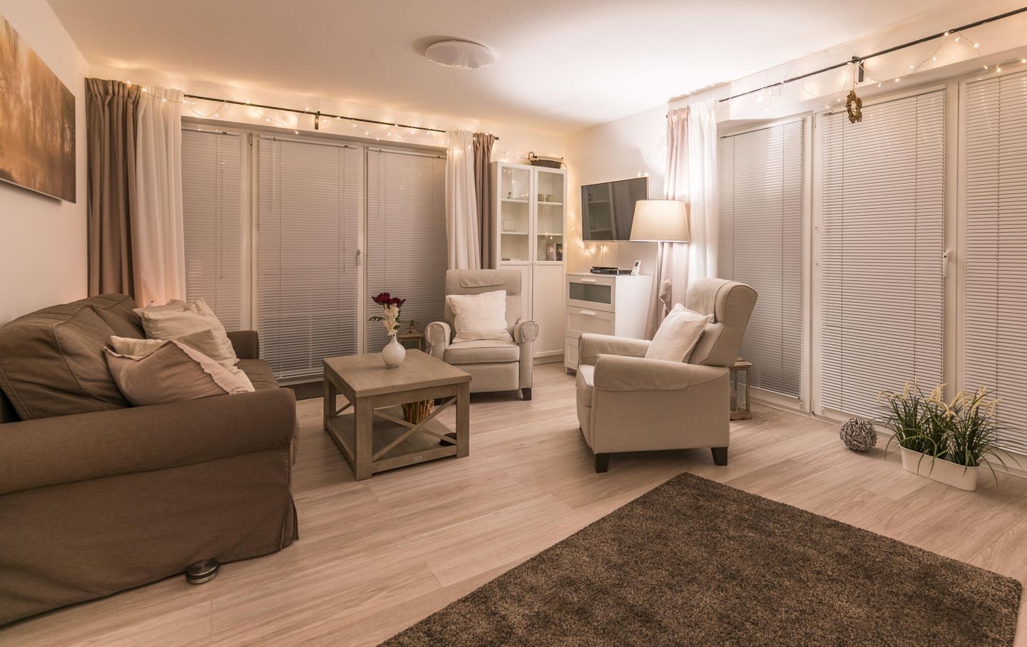 Ferienwohnung Schöne Aussicht Wohnzimmer