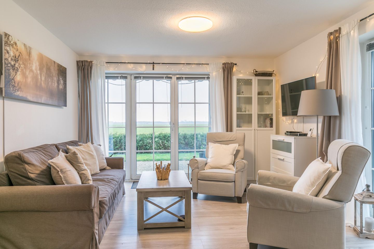 Ferienwohnung Schöne Aussicht Wohnzimmer