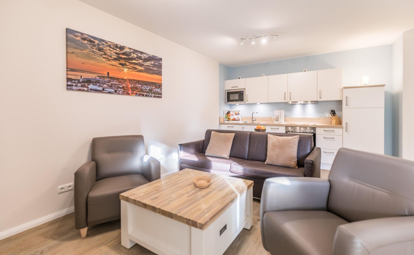 Haus Sand und Meer, Whg. 1 Wohnzimmer