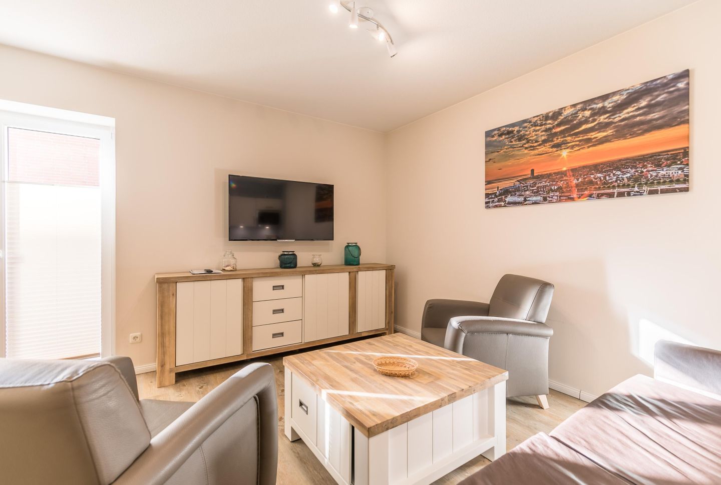 Haus Sand und Meer, Whg. 1 Wohnzimmer