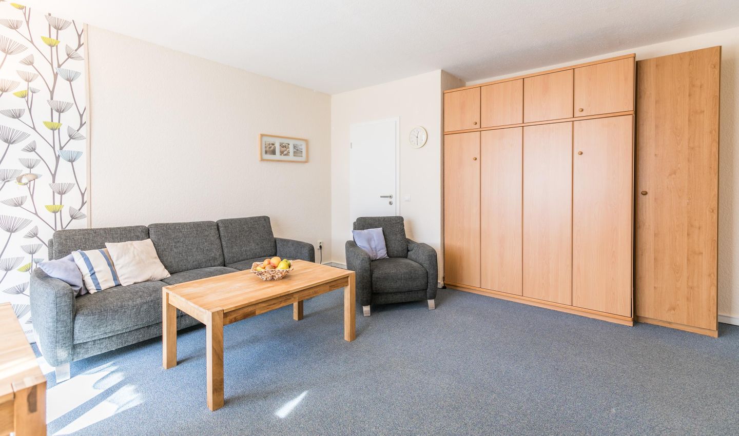 Nordseekante, Whg. 523 Schrankbett Wohnzimmer