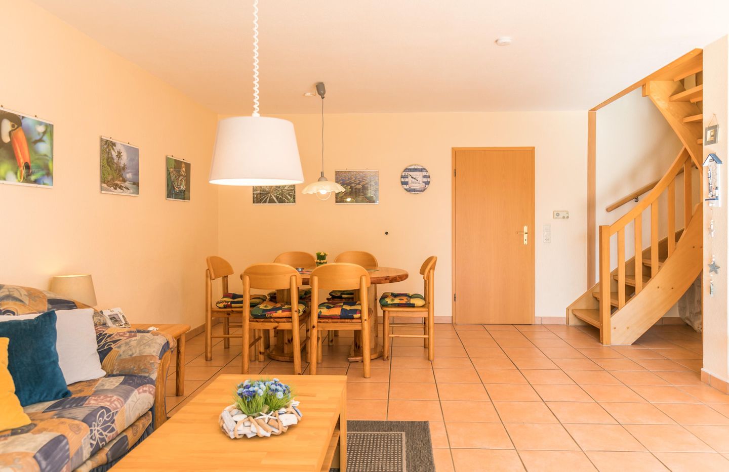Ferienhaus Jaedicke Wohnzimmer