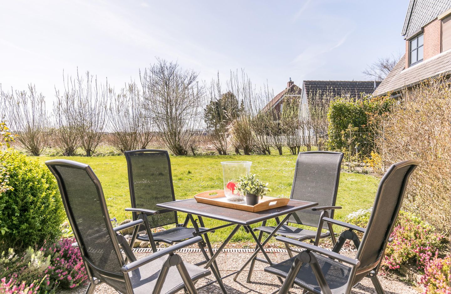 Ferienhaus Stinthus Garten