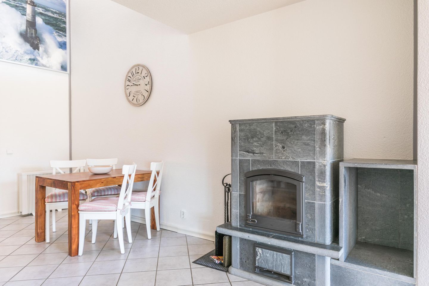 Ferienhaus Stinthus Kamin