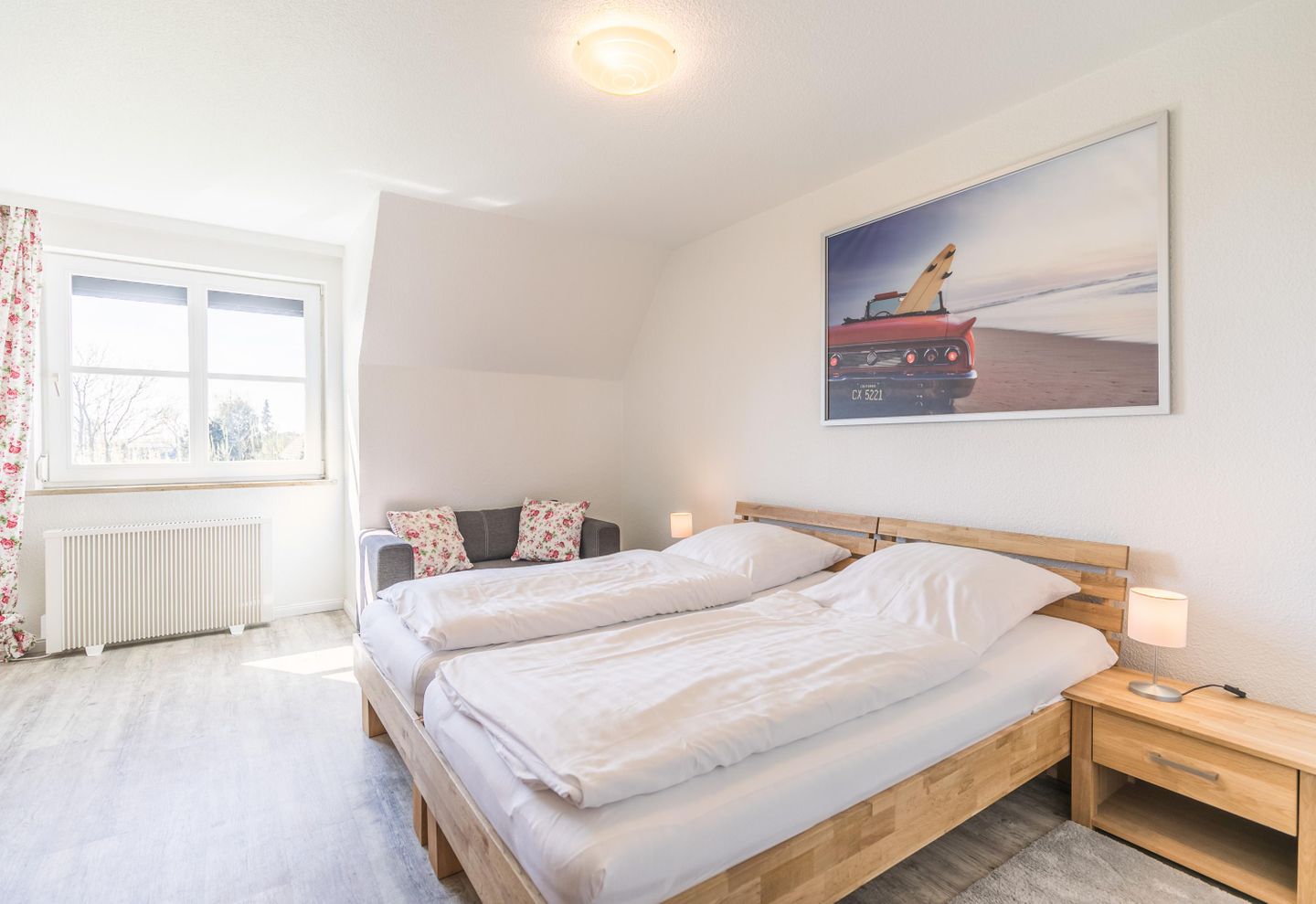 Ferienhaus Stinthus Schlafzimmer 1