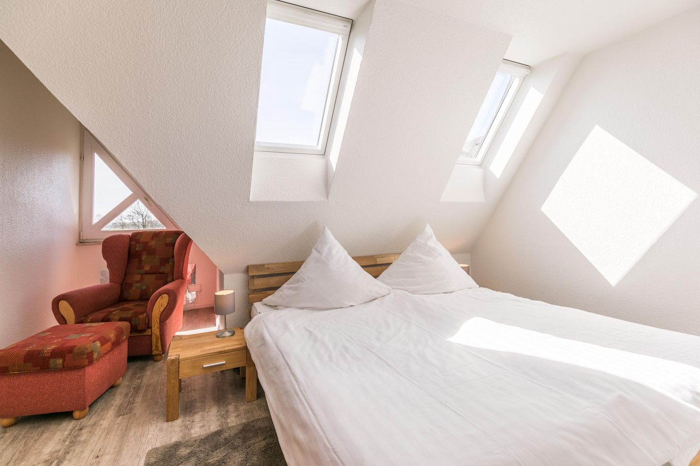 Ferienhaus Stinthus Schlafzimmer 2