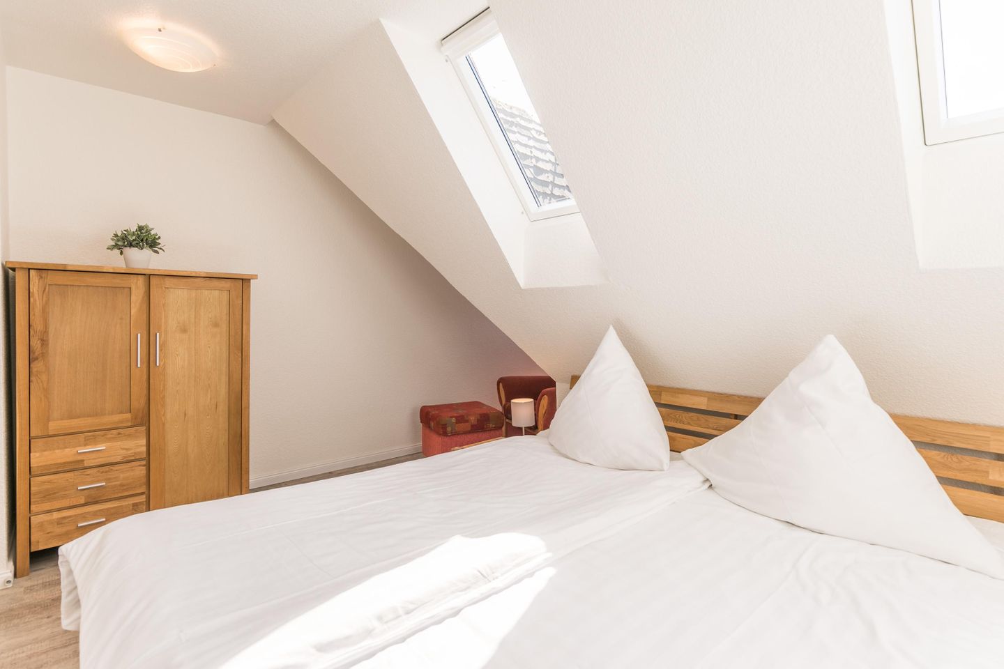 Ferienhaus Stinthus Schlafzimmer 2