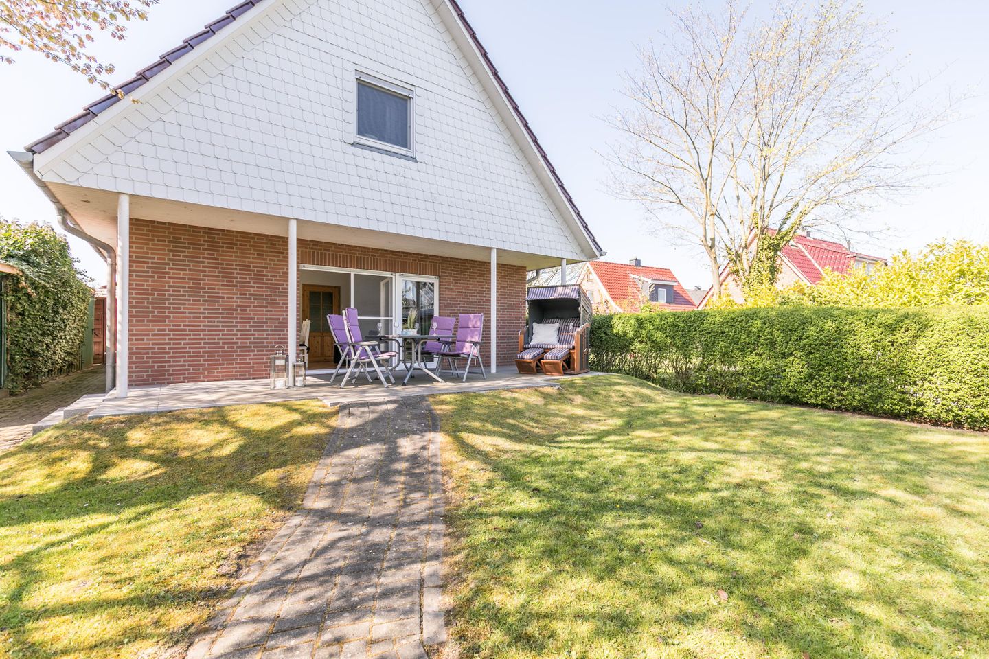 Ferienhaus Wassermann 21b Garten