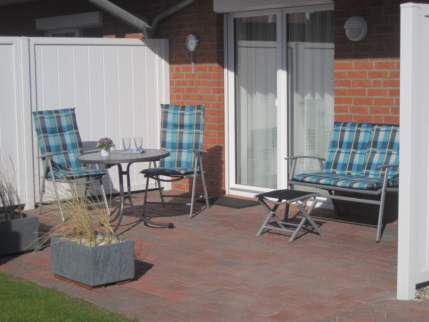 Muschelkorb Terrasse