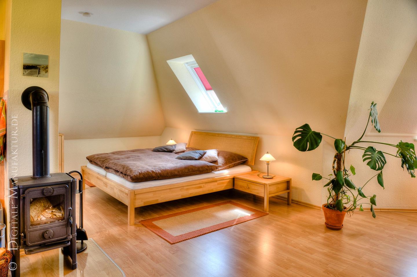 Haus Landblick Whg.Turmzimmer- Schlafzimmer