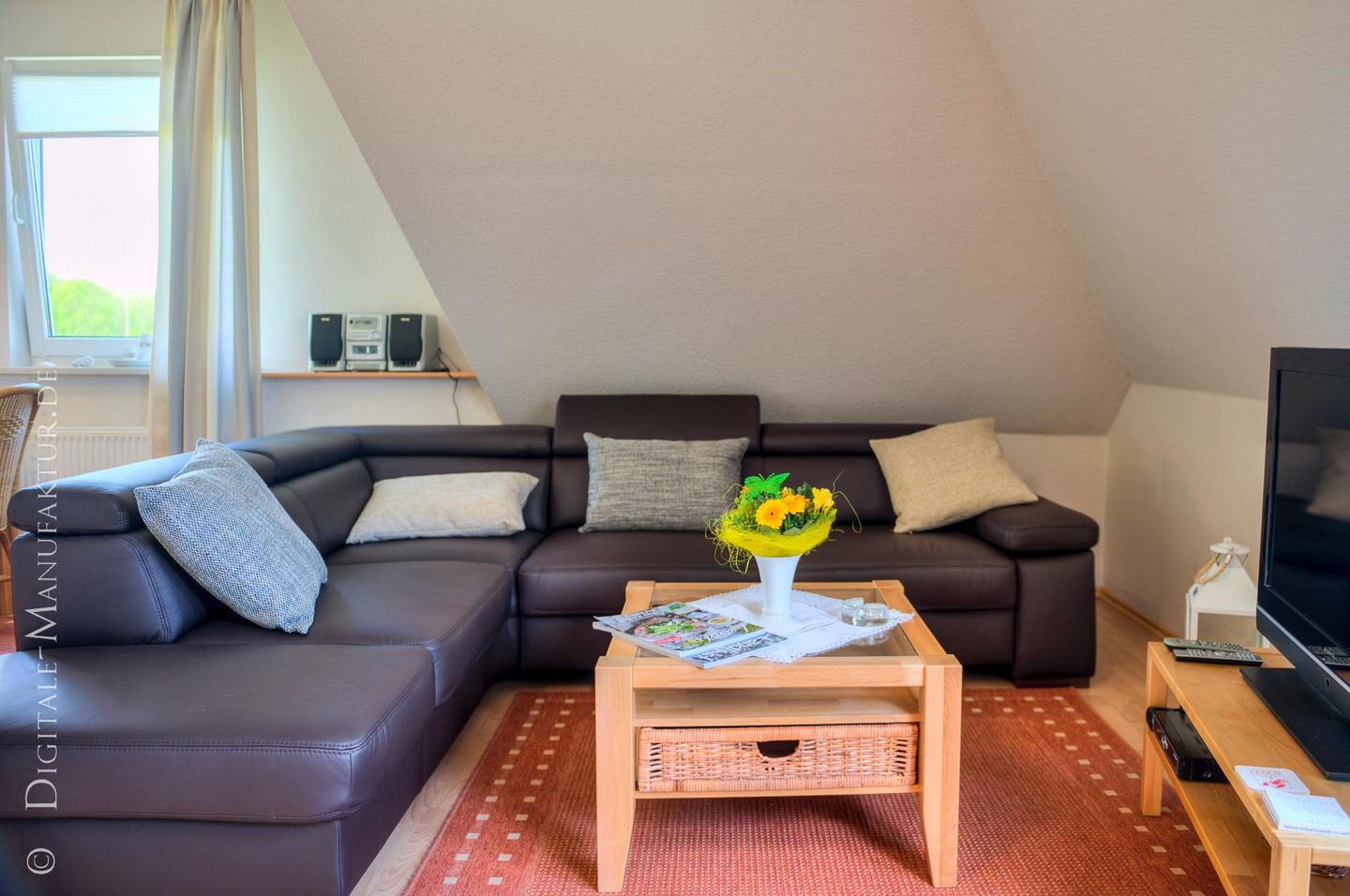 Haus Landblick Whg Balkonzimmer - Wohnzimmer